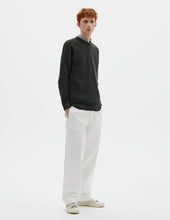 Mhl Wide Neck Sweatshirt Fine Merino Wool Assam