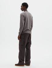 Mhl Wide Neck Sweatshirt Fine Merino Wool Concrete
