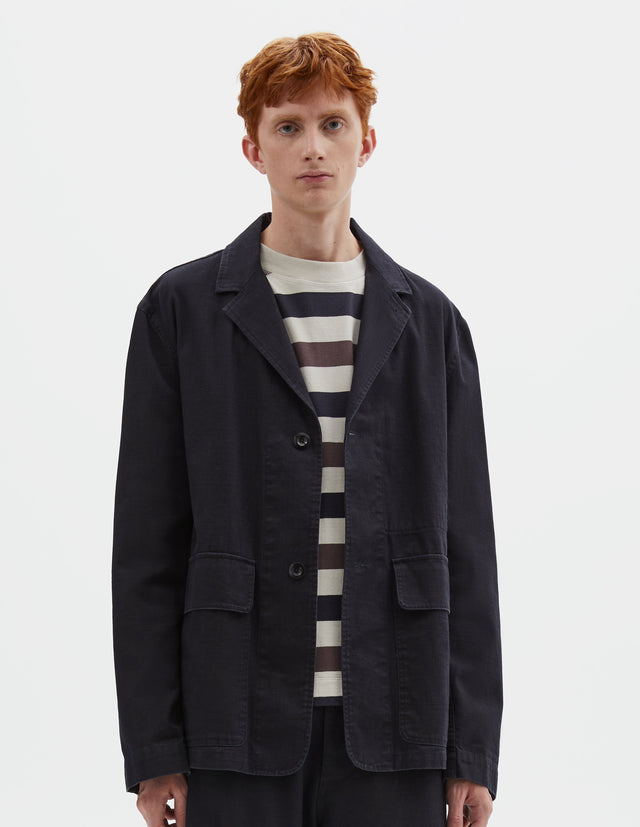 MHL. FLAP POCKET BLAZER | INDIGO TWILL | INDIGO