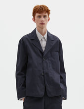 MHL. MINIMAL BLAZER | COTTON BLEND CORDURA | INK