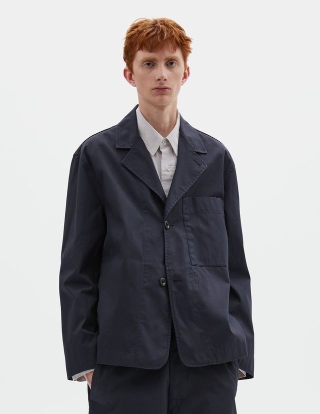 MHL. MINIMAL BLAZER | COTTON BLEND CORDURA | INK