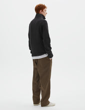 Mhl Zip Up Polo Jumper Wool Cotton