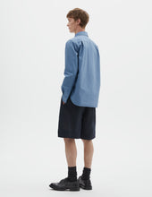 Basic Shirt Yarn Dye Cotton Poplin Mineral