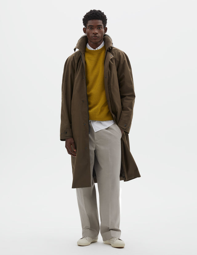 LIGHTWEIGHT MAC | VENTILE DRY COTTON POPLIN | KHAKI