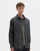 ODD POCKET SHIRT | DOUBLE TWIST COTTON POPLIN | DARK TEAL