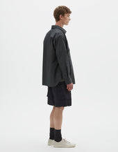 Odd Pocket Shirt Double Twist Cotton Poplin Dark