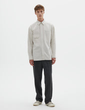Odd Pocket Shirt Yarn Dye Cotton Poplin Parchment