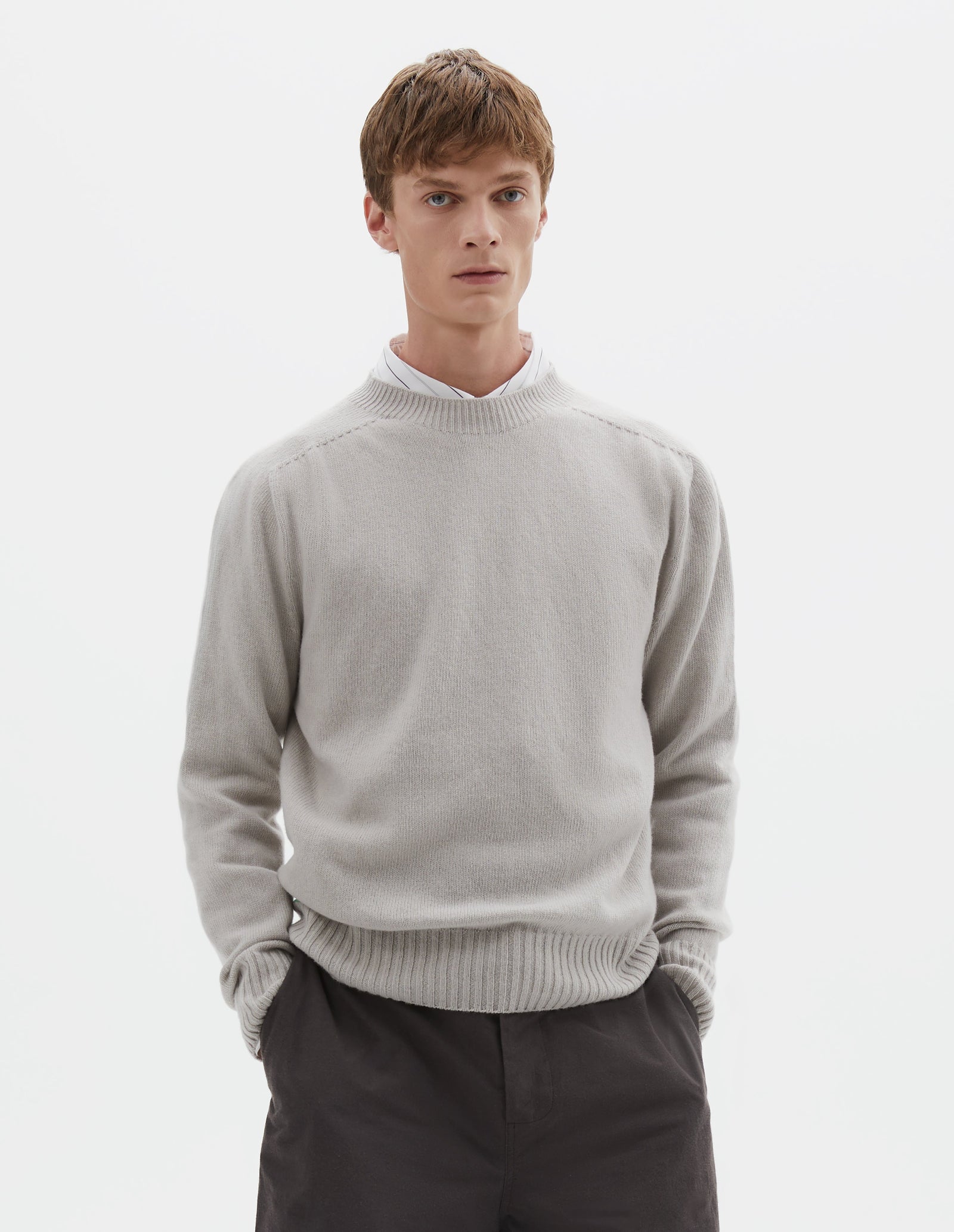 Seamless Crew Neck Soft Merino Cloud