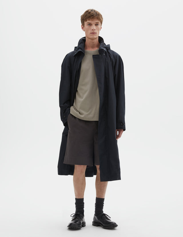 LIGHTWEIGHT MAC | VENTILE DRY COTTON POPLIN | BLACK