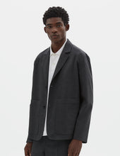 PATCH POCKET BLAZER | CRISP WOOL PLAINWEAVE | CHARCOAL