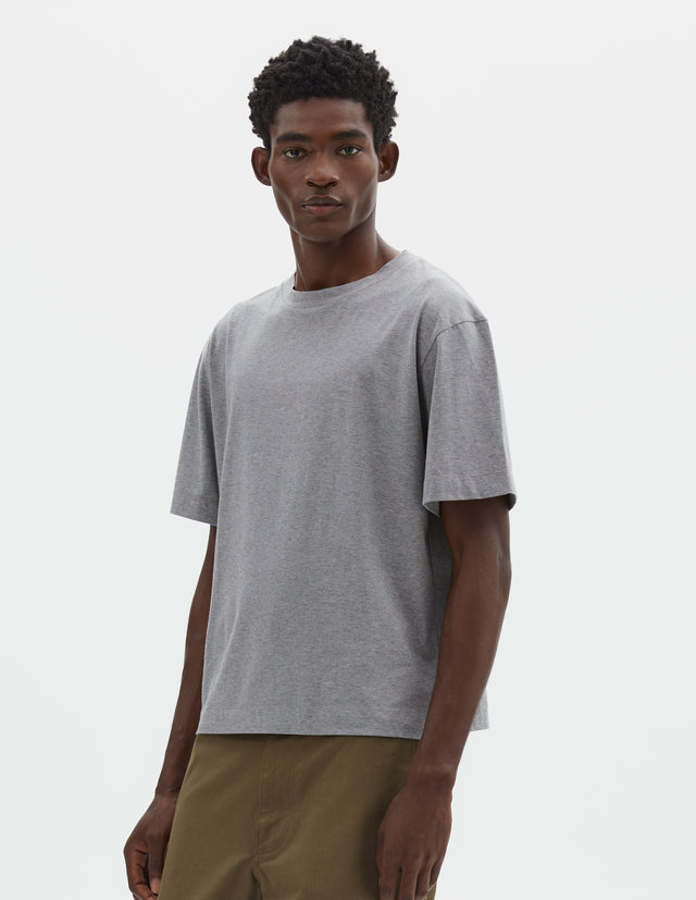 SHORT SLEEVE T SHIRT | FINE COTTON JERSEY | GREY