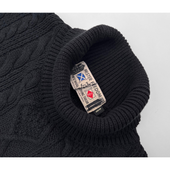 Mariner Sweater Roll-Neck - Black - Last One - Size XL