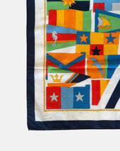 Vintage Mark Cross America S Cup 1992 Cotton Scarf