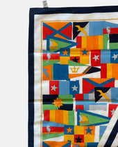 Vintage Mark Cross America S Cup 1992 Cotton Scarf