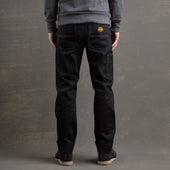 Die Hard Double Knee Straight Leg - 14oz 'Onyx' Double Black/Contrast Grey Stitch