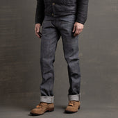 Die Hard Double Knee Straight Leg - 14oz Indigo Herringbone Selvage Denim