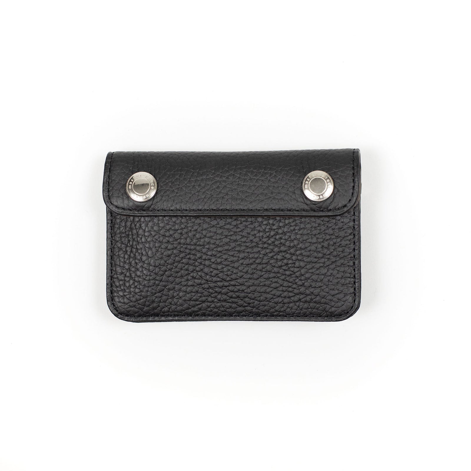 Cast Compact Wallet In And Taupe Pebbled Leather