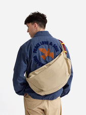 Master Piece X Universal Works Beige Medium Canvas Shoulder Bag
