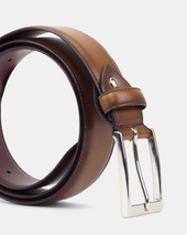 Matching Belt Hand Burnished Calfskin