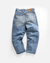 MATTEO FIVE POCKET JEANS - 13 oz. MID-WASH DENIM