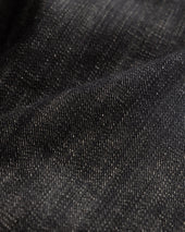 MATTEO FIVE POCKET JEANS - BLACK 13 oz. INDIAN RAW DENIM