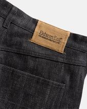 MATTEO FIVE POCKET JEANS - BLACK 13 oz. INDIAN RAW DENIM