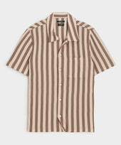 Linen-Cotton Knit Shirt