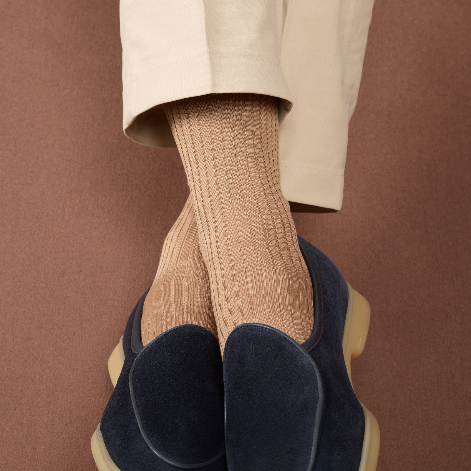 Beige Sable Fil D Cosse
