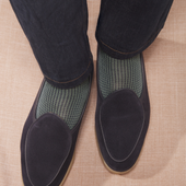 Marine Vert Menthe Pied De Poule Fil D Cosse