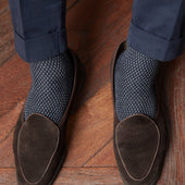 Nuit Gris Clair Caviar Super Solide Laine Coton