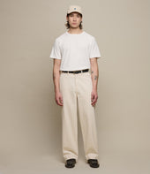 1940s Cotton Twill High Rise Wide Leg Chino