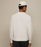 Merino Wool Cashmere Silk Long Sleeve Polo Shirt