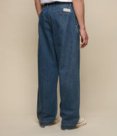 1940s Cotton High Rise Wide Leg Chino