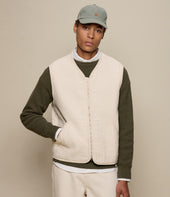 Padded Cotton Zip Vest