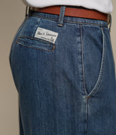 1940s Cotton High Rise Wide Leg Chino