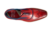 Mcclean Red Hand Painted Suede