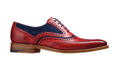 Mcclean Red Hand Painted Suede