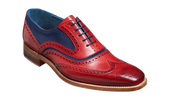 McClean - Red Hand Painted / Navy Suede