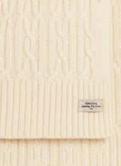 Melville Cable Knited Scarf Wool