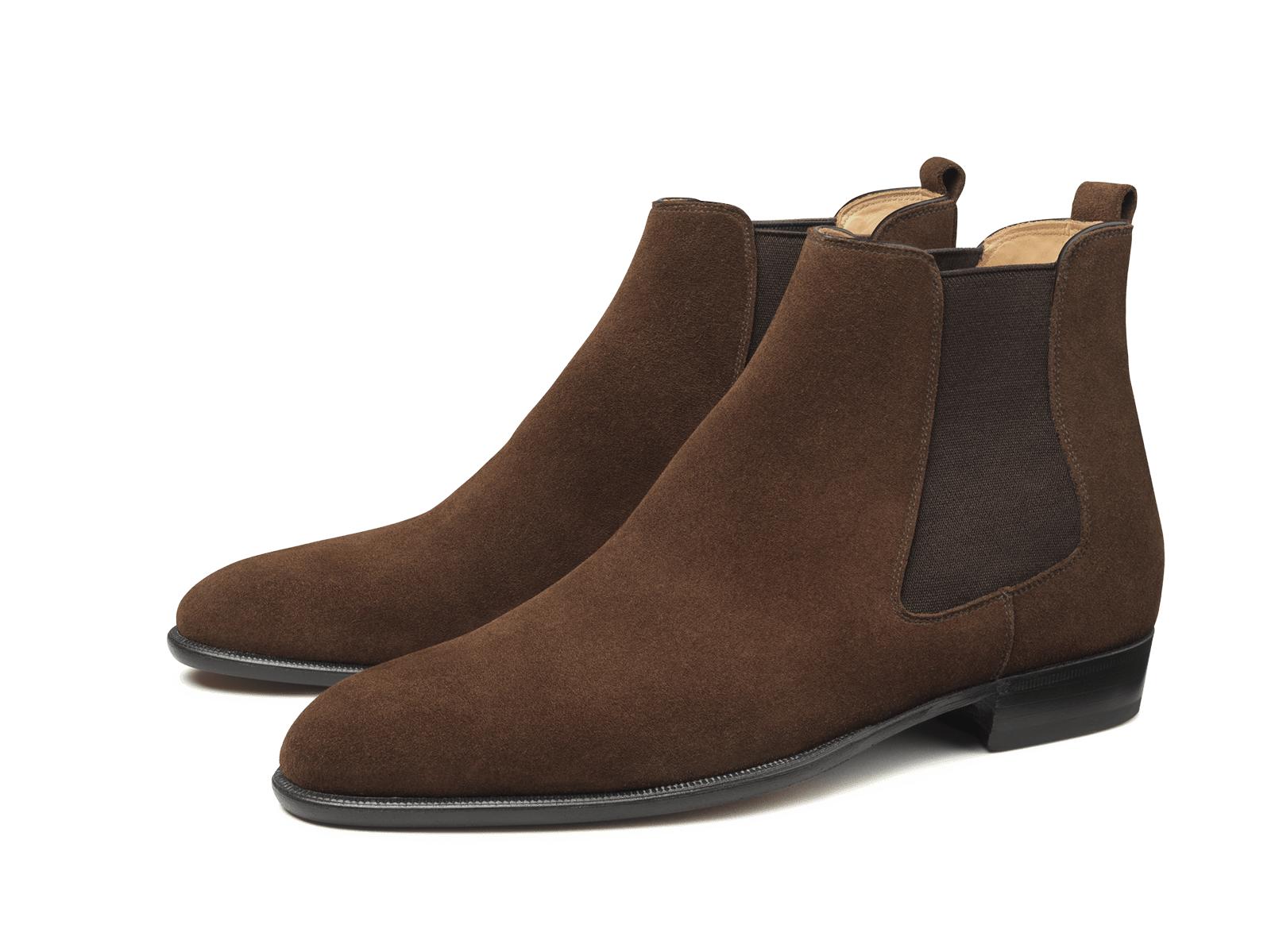 Hicks Chelsea Boot In Dark Snuff Shield Suede