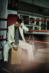 Charles Blazer In Wool Stripes