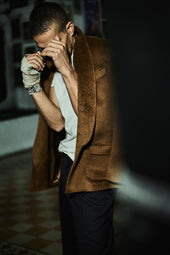 Paolo Blazer In Wool And Alpaca