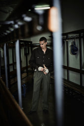 Remo Trousers In Wool Covert