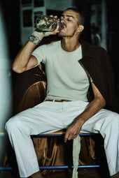 Vito Trousers In Wool Stripes