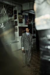 Charles Blazer In Wool Glen Check