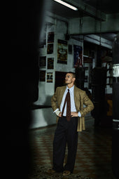 David Blazer In Wool Check