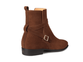 Watts Jodhpur Boots In Dark Snuff Shield Suede