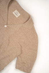 Men's Open Collar Knit - Brown