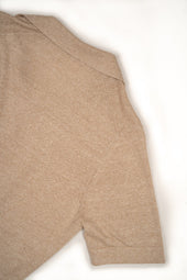 Men's Open Collar Knit - Brown