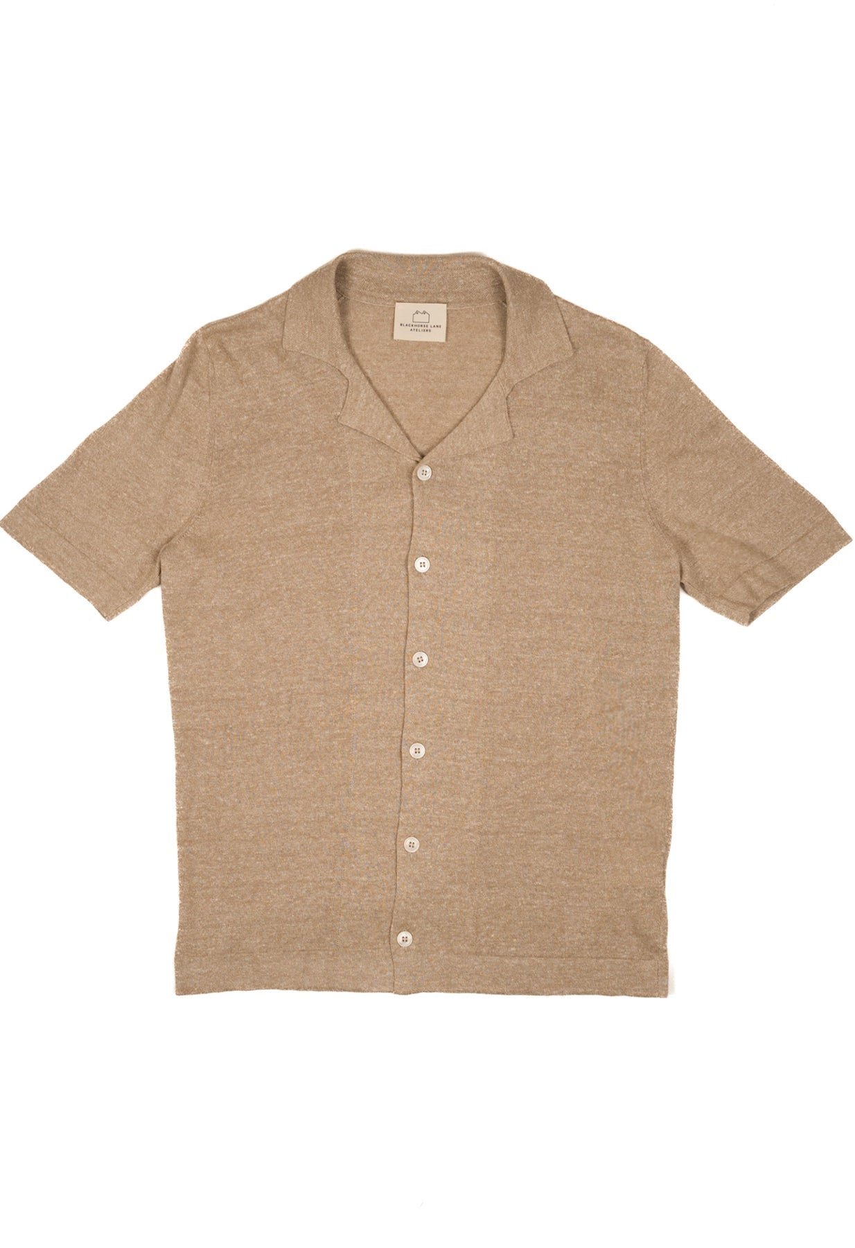 Men's Open Collar Knit - Brown